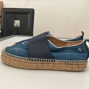 RAG & BONE ESPADRILLES NINA STRAP BLUE DENIM SHOE WOMENS SIZE 39.5